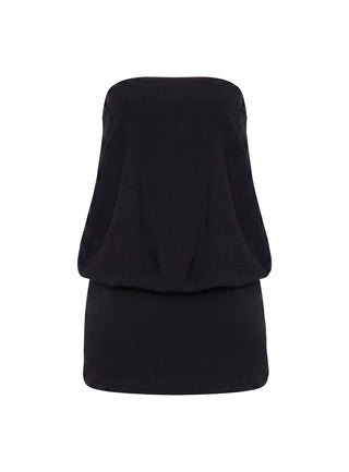Calina Strapless Romper Black