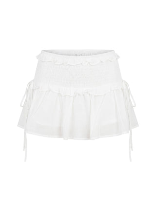 Corabel Ruffle Skort White