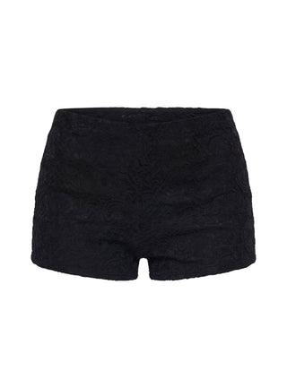 Daveney Lace Micro Shorts Black