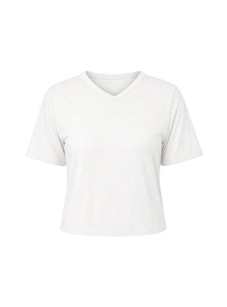 Dealia High V Boxy Tee White
