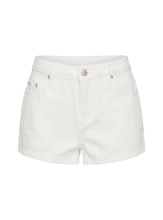 Dreamful Low Rise Mini Denim Short White Tall