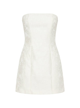 Heaven Sent Strapless Mini Dress White