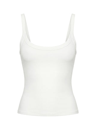 Kasper Cinched Longline Tank Top White