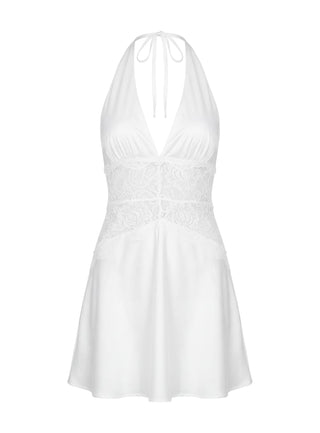 Klairee Lace Mini Dress White
