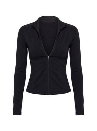 Pivot Active Zip Through Jacket Black
