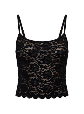 Torrin Lace Cami Top Black