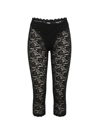Torrin Lace Capri Pants Black