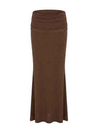 Zespri Jersey Maxi Skirt Brown