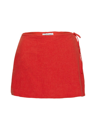 Gulliver Tie Side Mini Skort Red