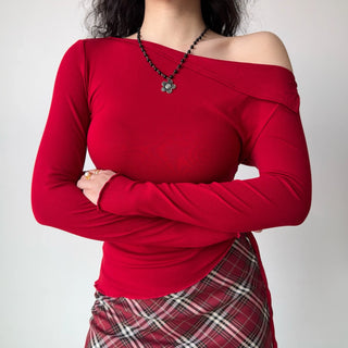 cold-shoulder blouse