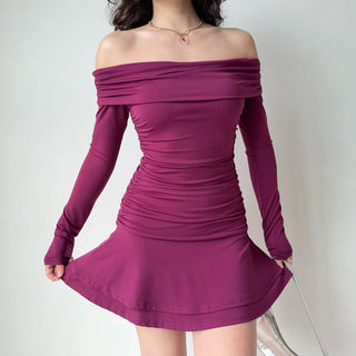 off-neck dress