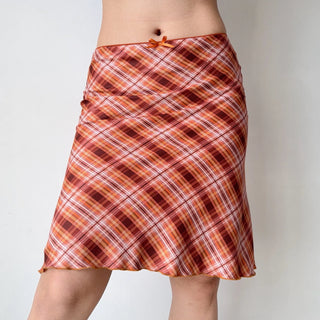 plaid fishtail skirt