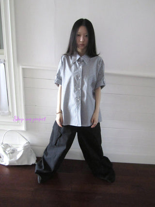 Project 5 6 Summer Casual Plaid Short Sleeve Shirt