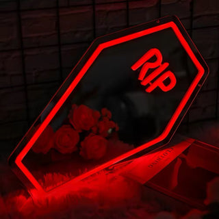 Coffin Neon Mirror Sign
