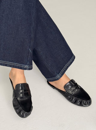 Hot Row Flat Loafers Black