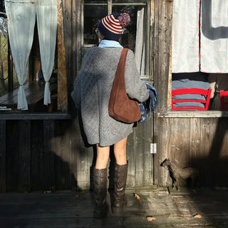Oversized Cable Knit Round