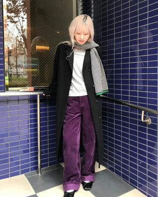 Egg Border Knit Scarf