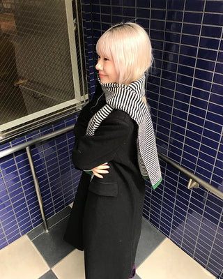 Egg Border Knit Scarf