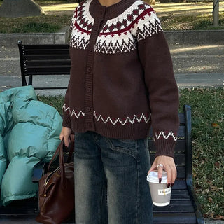 Nordic knit cardigan