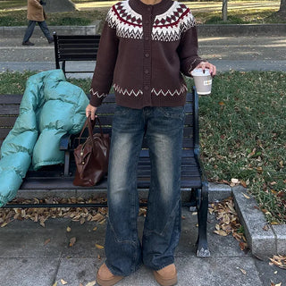 Nordic knit cardigan