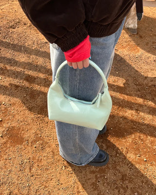 Double Zipper Mini Hobo Bag