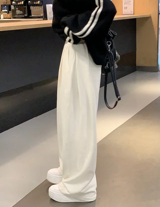 [3 colors] Pleated wide training pants