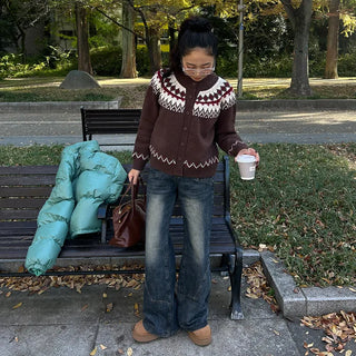 Nordic knit cardigan