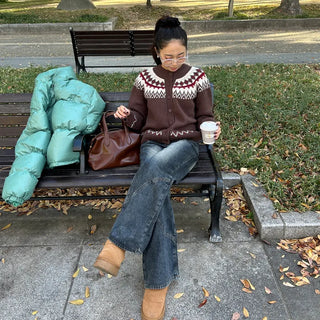 Nordic knit cardigan