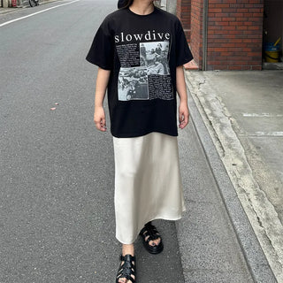 slowdive printed short-sleeved T-shirt