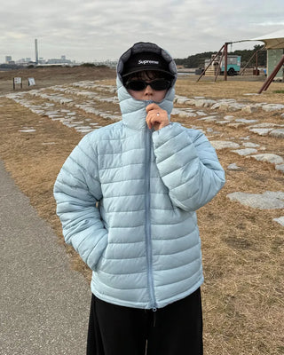 (Unisex) Hooded Light Down Jacket