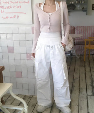 Halter neck sleeveless top & cardigan set