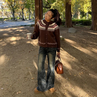 Nordic knit cardigan