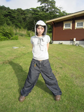 Summer Rigid Wide Denim Pants