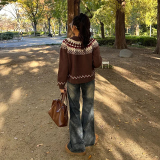 Nordic knit cardigan