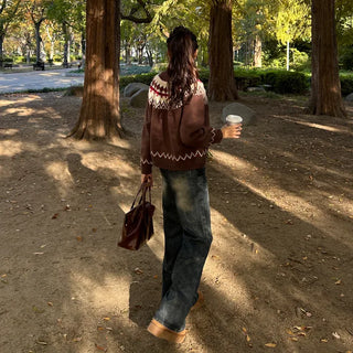 Nordic knit cardigan