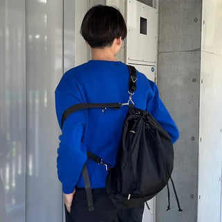 2-way string shoulder backpack