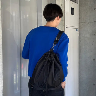 2-way string shoulder backpack