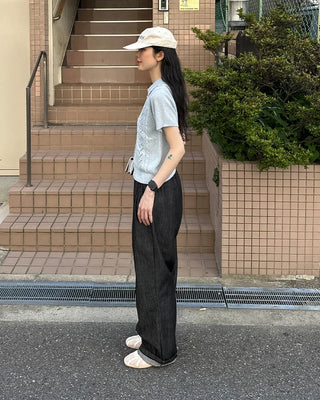 Mesh lace-up sneakers