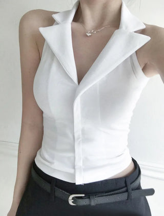 Halter polo shirt