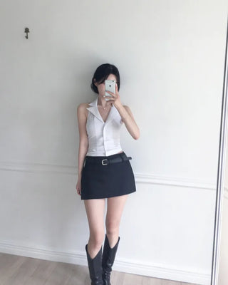 Halter polo shirt