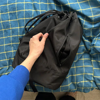 2-way string shoulder backpack