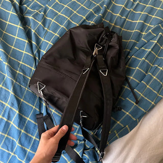 2-way string shoulder backpack
