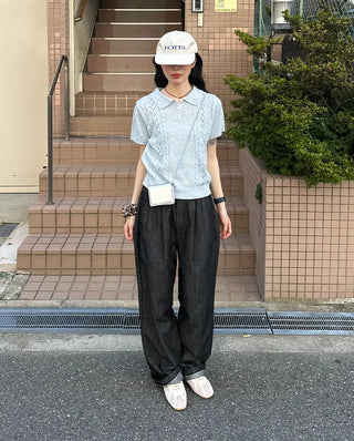 Mesh lace-up sneakers