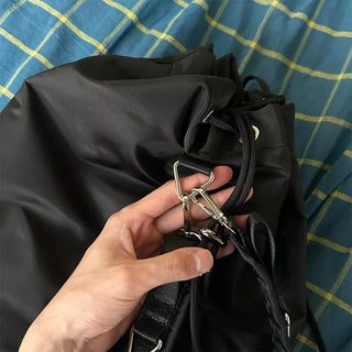 2-way string shoulder backpack