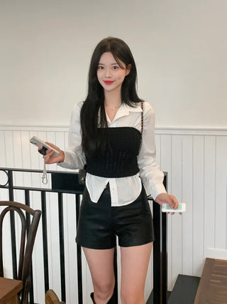 Semi-cropped shirt (3 colors)