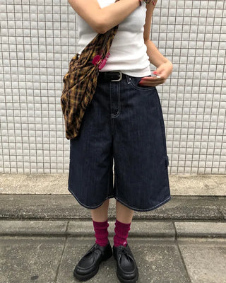 Bermuda denim pants