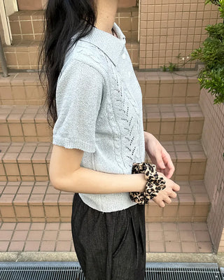 Leopard scrunchie