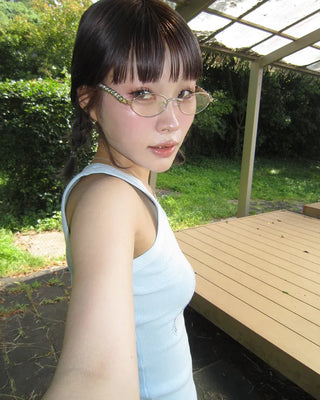 Heart Cubic Stainless Steel UV Glasses