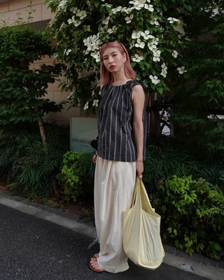 (Unisex) Wide Fit Pintuck Pants