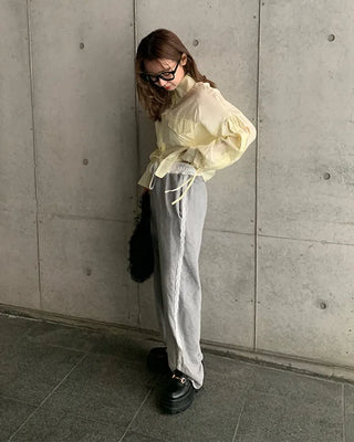 Lace-line sweatpants